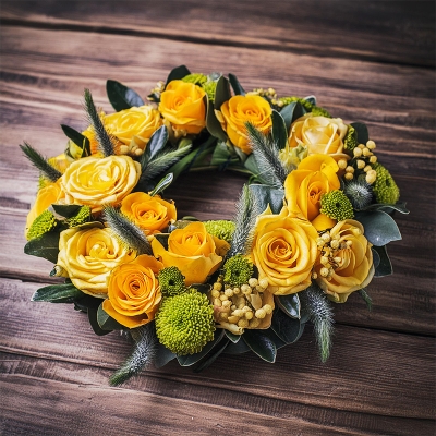 Florist Choice Wreath  Brights